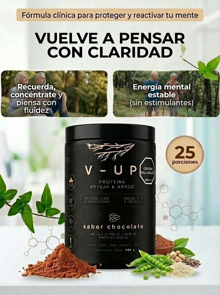 V-UP Fórmula Nootrópica para Claridad Mental y Rendimiento